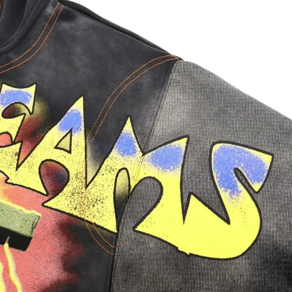 Design Al Drea Valley of the Damned Washed Black Hoodie - 7