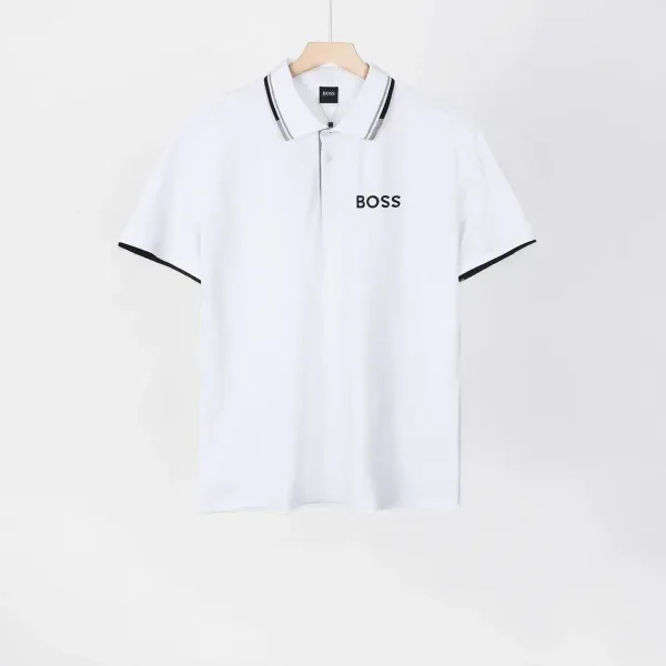 Hugo Boss Logo Polo White Polo Shirt - 1