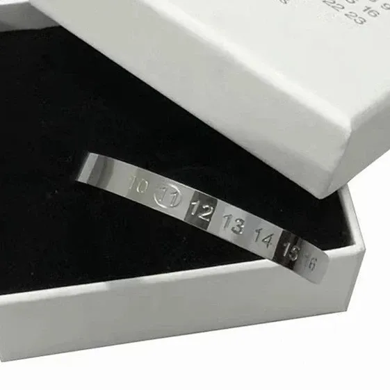 Maison Margiela Replica Numbered Bracelet Silver Jewelry - 1