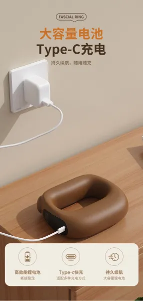 Design Next-Gen Fascia Ring 45°C Heat Therapy Vibration Shaping Massager Electronics - 27