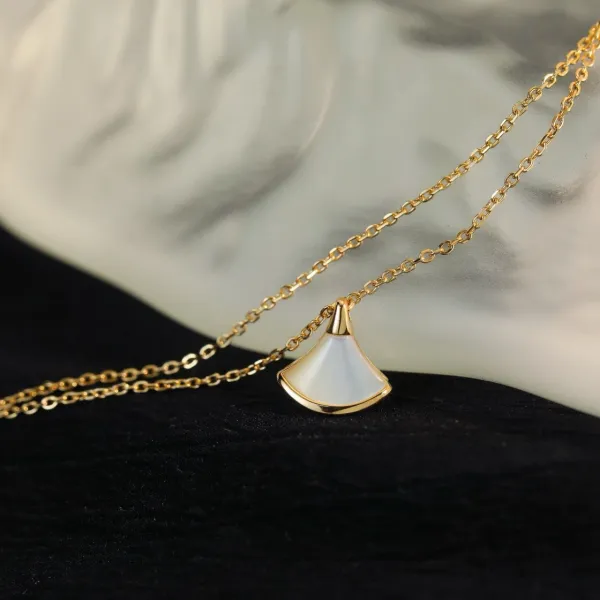 Bvlgari B.zero1 Fan Charm Bracelet Gold White Mother-of-Pearl Bracelet Jewelry - 19