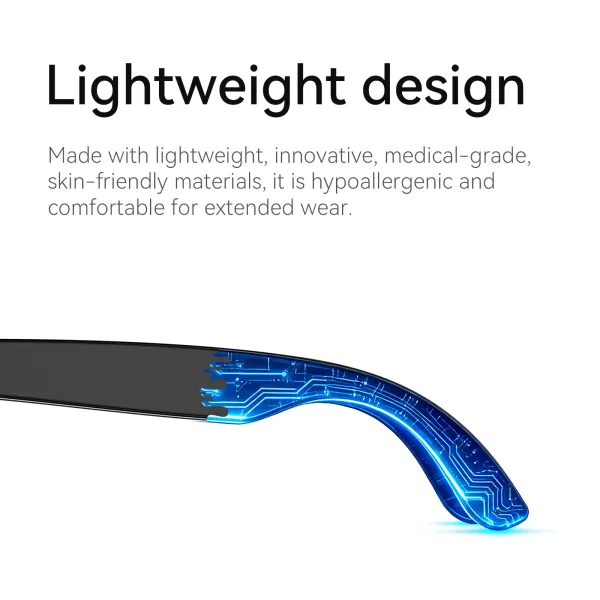 Apple Vision Pro Style Smart Glasses Black Eyewear - 33