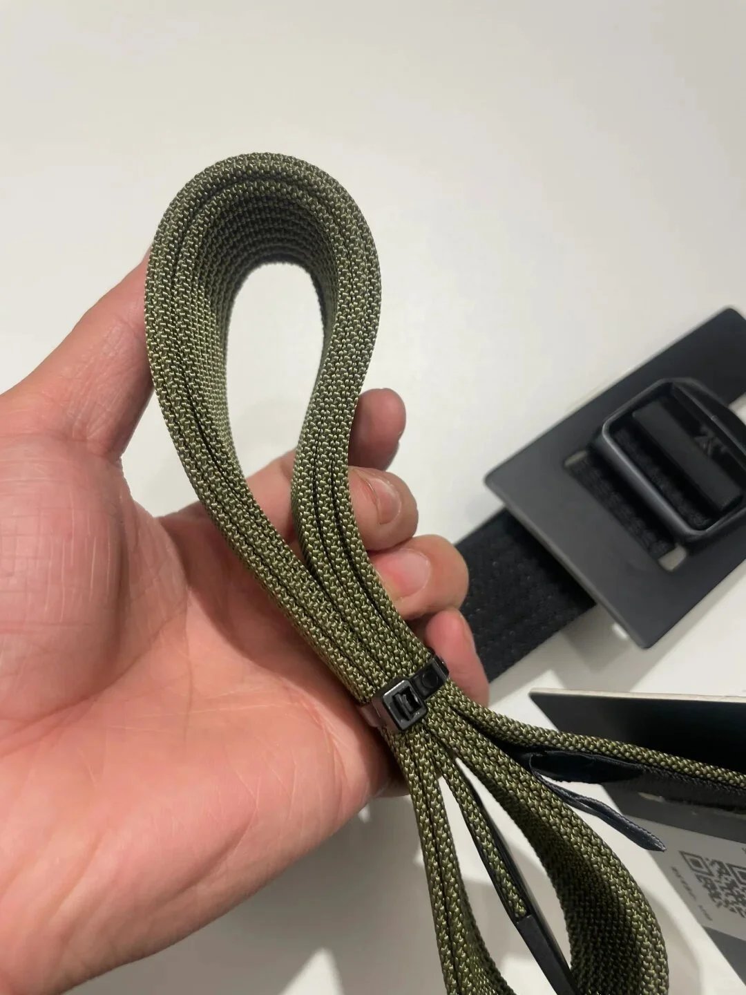 Design Conveyor Belt 38mm Olive Green Canvas Belt - 22