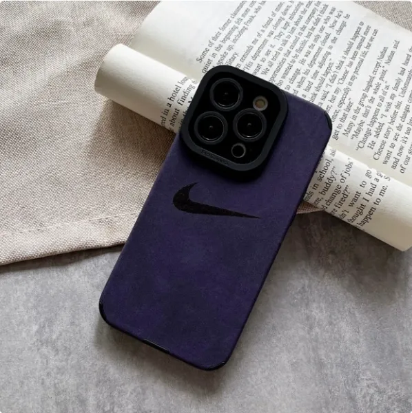 Nike Swoosh Velvet Case Deep Charcoal Phone Case - 13
