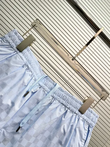 Design Short-Sleeve Checkerboard Shirt Light Blue - 10