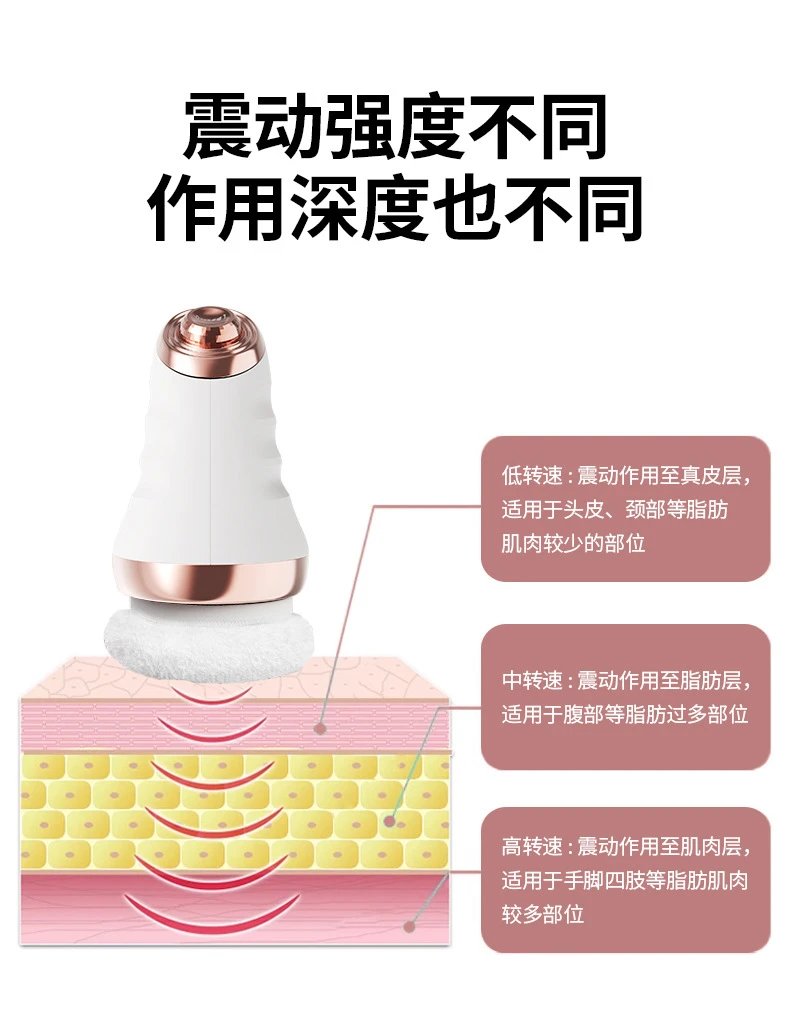 Design Electric Body Massager White Rose Gold Electronics - 5