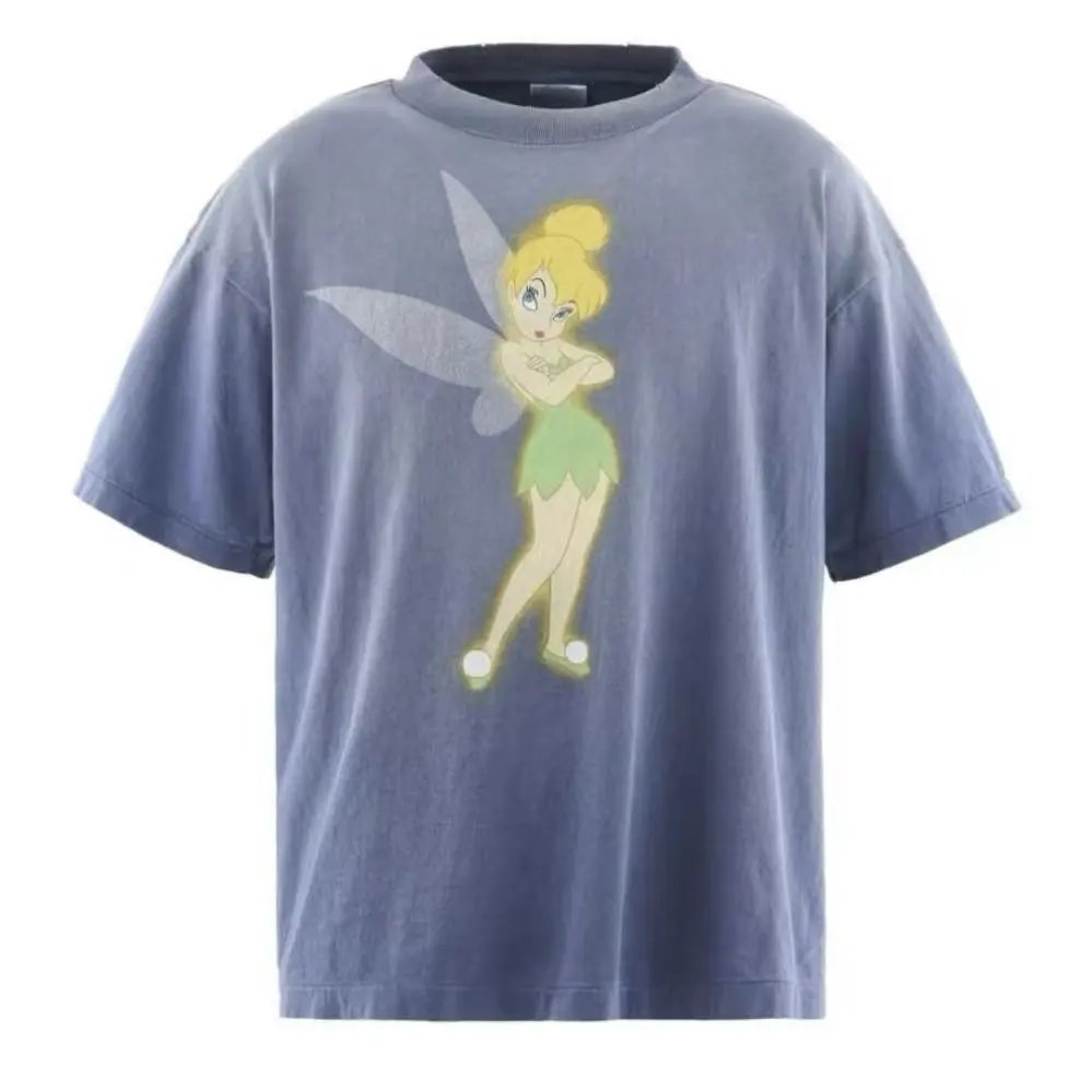Disney Tinker Bell Blue Oversized Graphic Tee