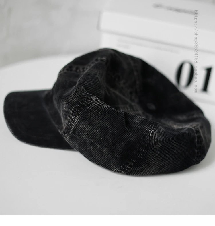 Design Corduroy Newsboy Cap Olive Green Hat - 4