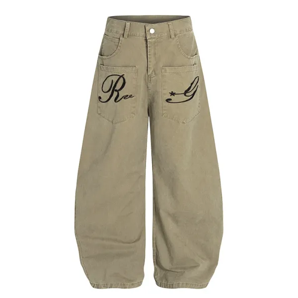 Design Baggy Cargo Pants Army Green - 6