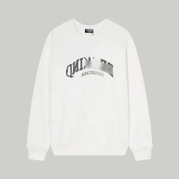 Balenciaga Arch Logo Sweatshirt White Hoodie - 1