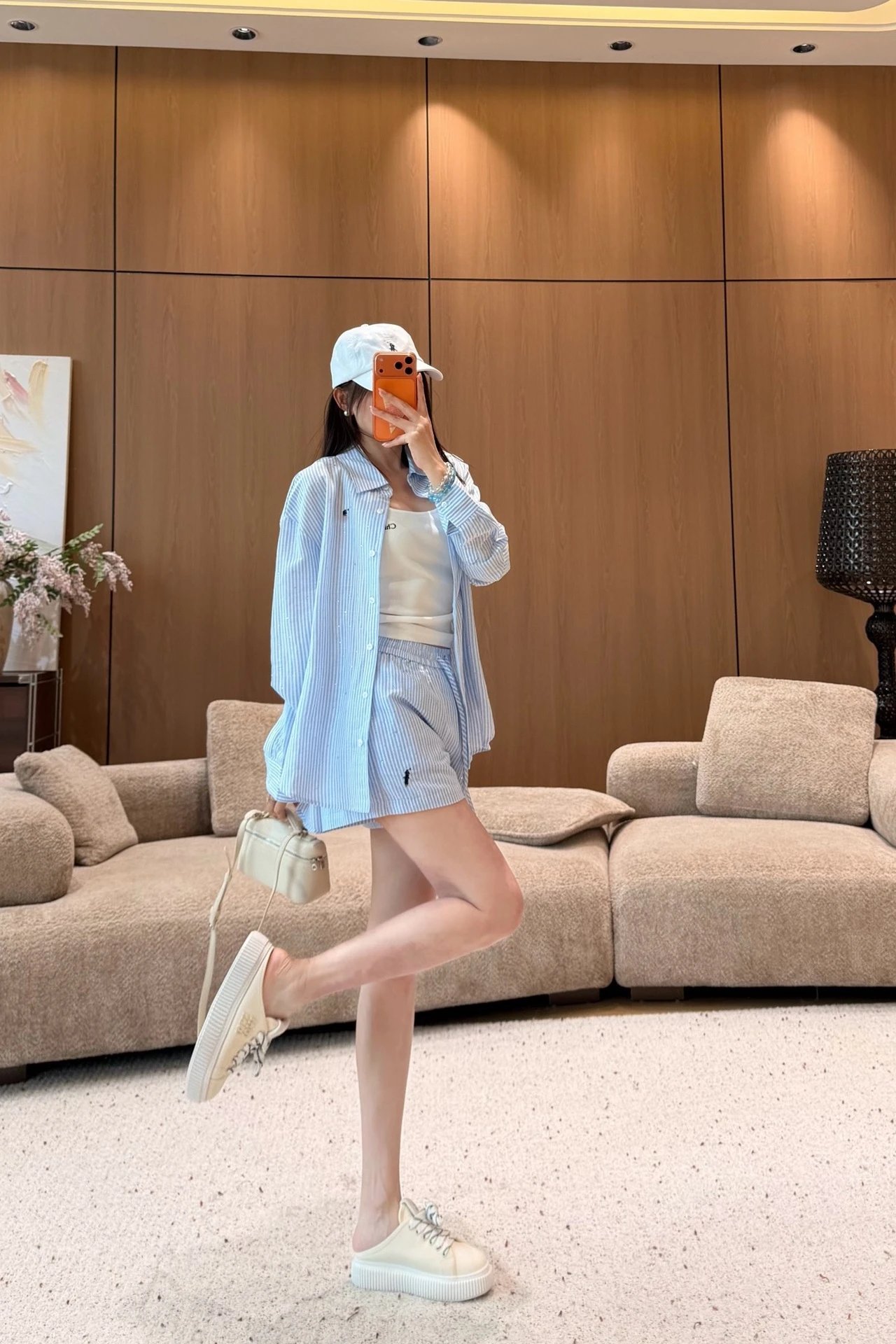 Miu Miu Logo Baseball Cap Yellow Hat - 6