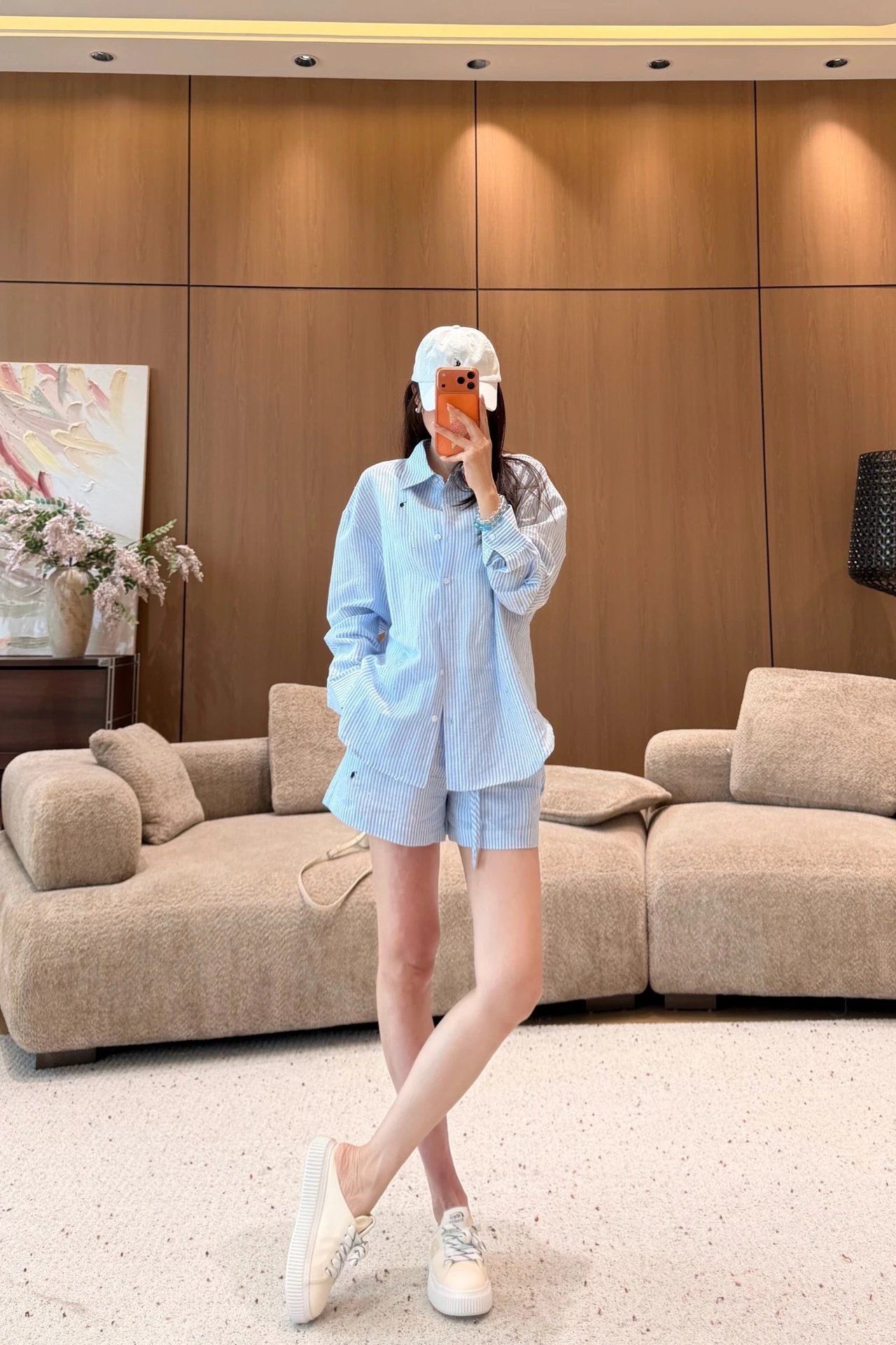 Miu Miu Logo Baseball Cap Yellow Hat - 7