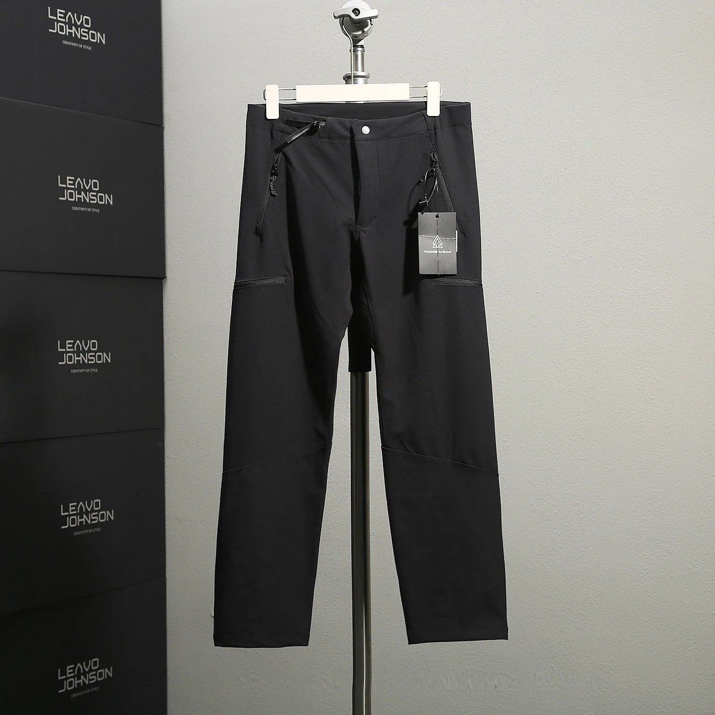 Design Leavo Johnson Technical Pants Black Pants
