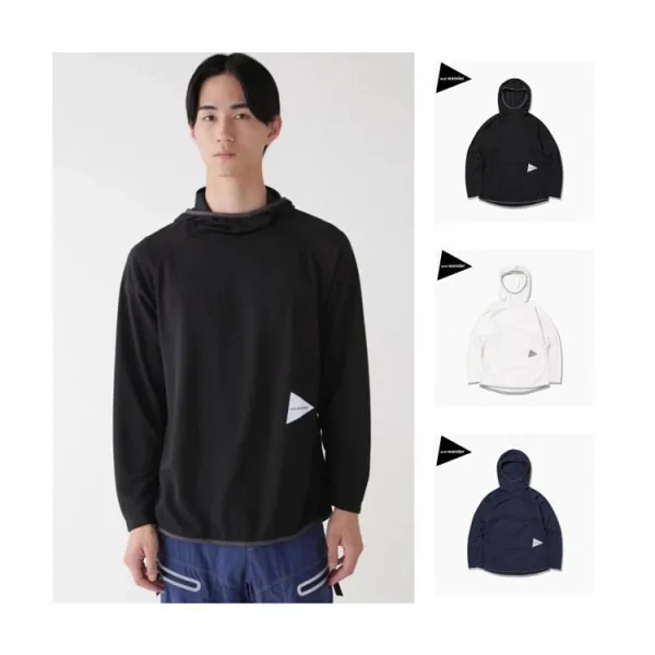 Design Hooded Long-Sleeve Top Black Hoodie - 1