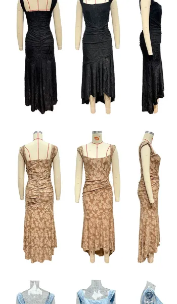 Design Black Lace Mermaid High-Low Dress Dress.formal Dress - 6