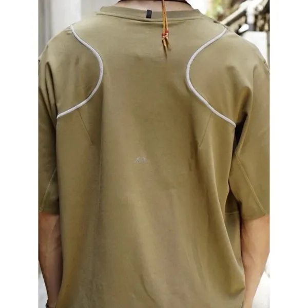 Oakley Performance T-Shirt Olive with Reflective Seams - 13
