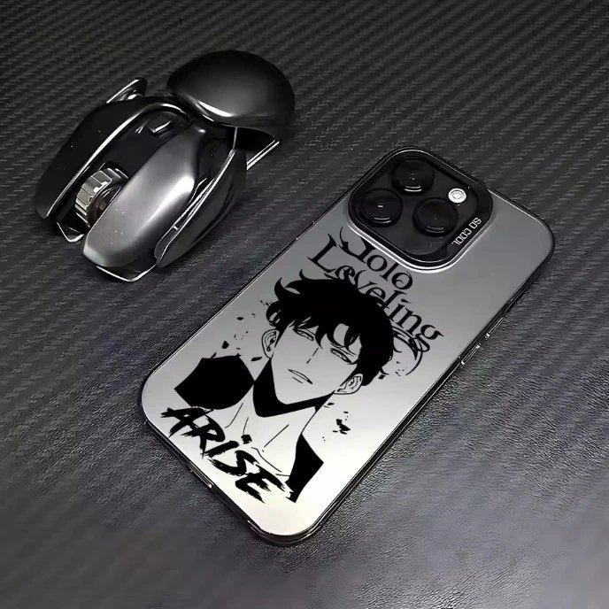 Design Jujutsu Kaisen Arise Phone Case with Silver Mirror Finish Phone Accessories
