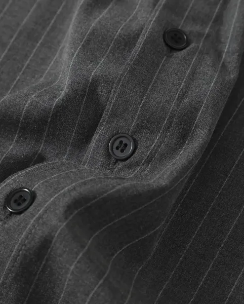 Celine Pinstripe Oversized Shirt Gray - 7