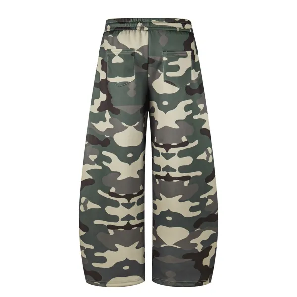 Design Music Note Print & Camo Sweatpants Set - 5