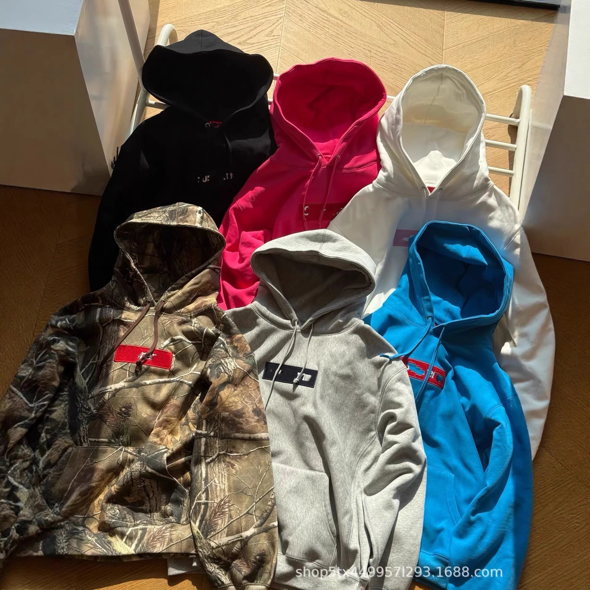 Supreme Oversized Embroidered Logo Hoodie