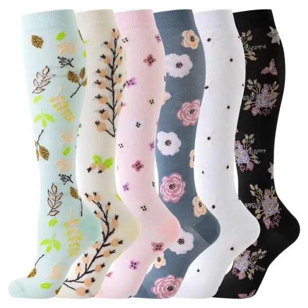 Design Cat-Themed Knee-High Socks Set Multicolor Socks - 6