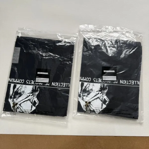Yohji Yamamoto x Neighborhood Collaboration Graphic Tee Charcoal Gray T-Shirt - 16