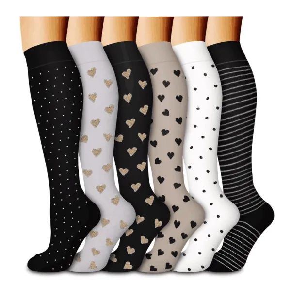 Design Cat-Themed Knee-High Socks Set Multicolor Socks - 8