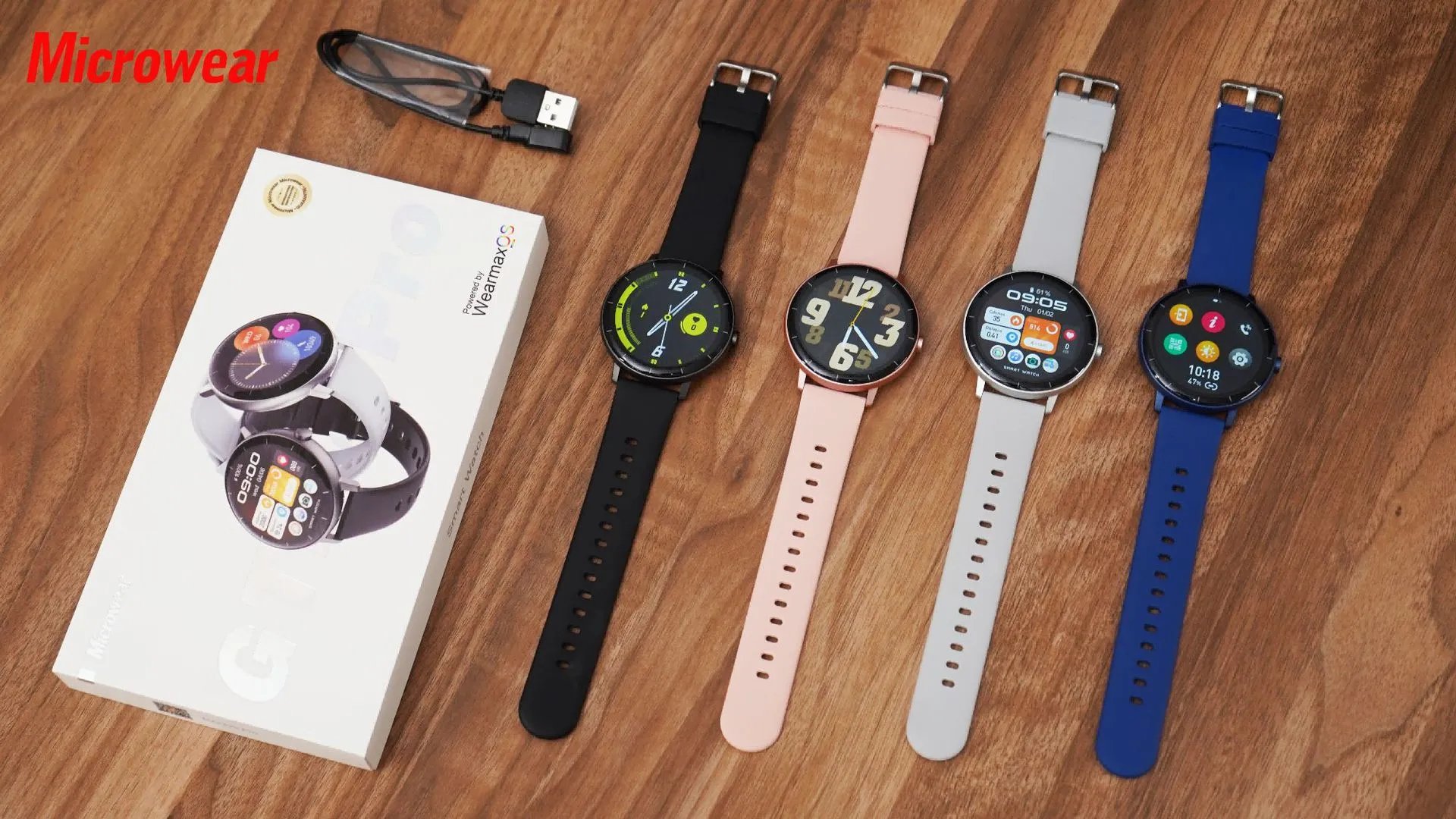 Design Smartwatch Black Fitness Tracker - 3