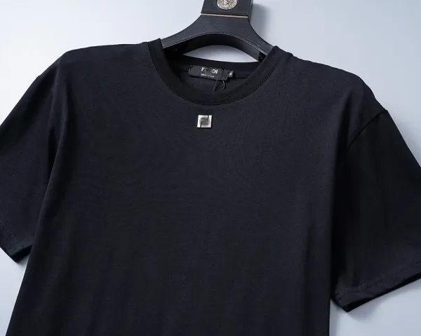Dior Oblique Monogram Print T-Shirt Gray - 3