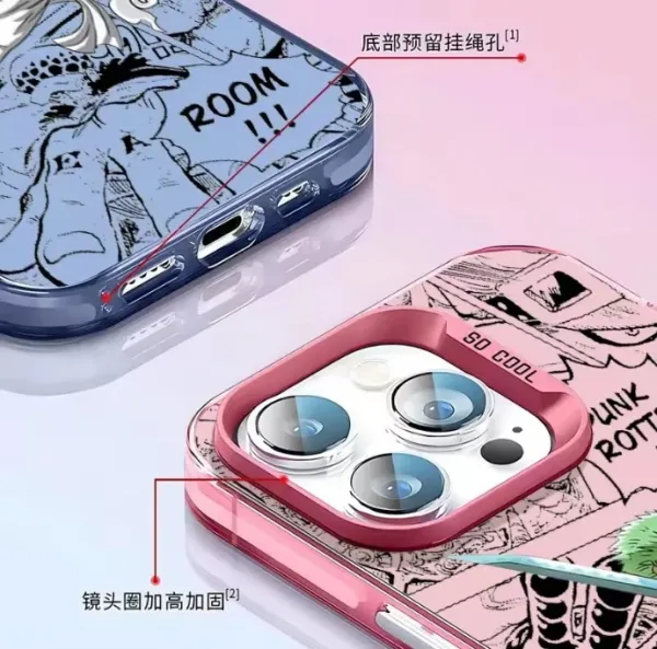 Design One Piece Luffy Manga Art Purple Phone Case - 13