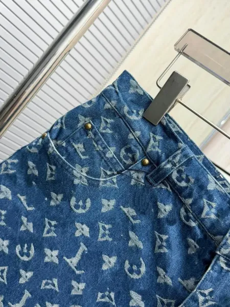 Louis Vuitton Monogram Denim Shirt Blue - 15