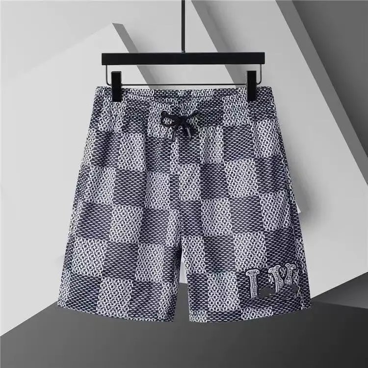 Dolce &amp; Gabbana Printed Blue White Black Patterned Swim Shorts