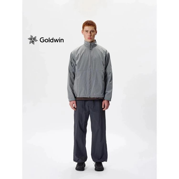 Goldwin Lightweight Grid Texture Gray Functional Jacket