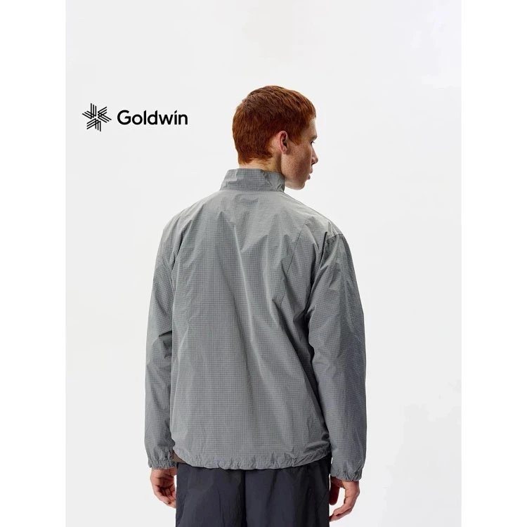 Goldwin Lightweight Grid Texture Gray Functional Jacket