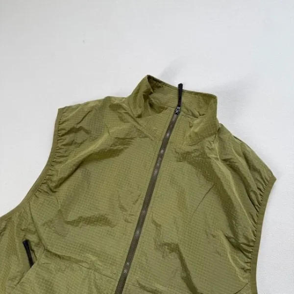 Design Goldwin Grid Tech Vest Olive Green Vest Outerwear.vest - 25