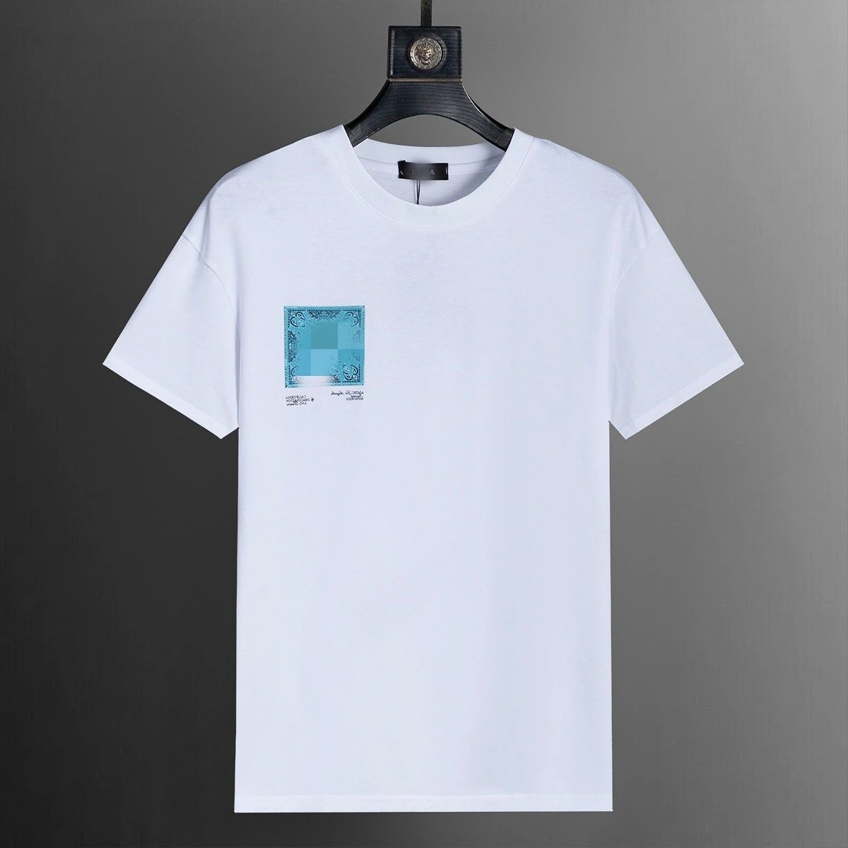 Embroidered Round Neck Short Sleeve T-Shirt photo 5