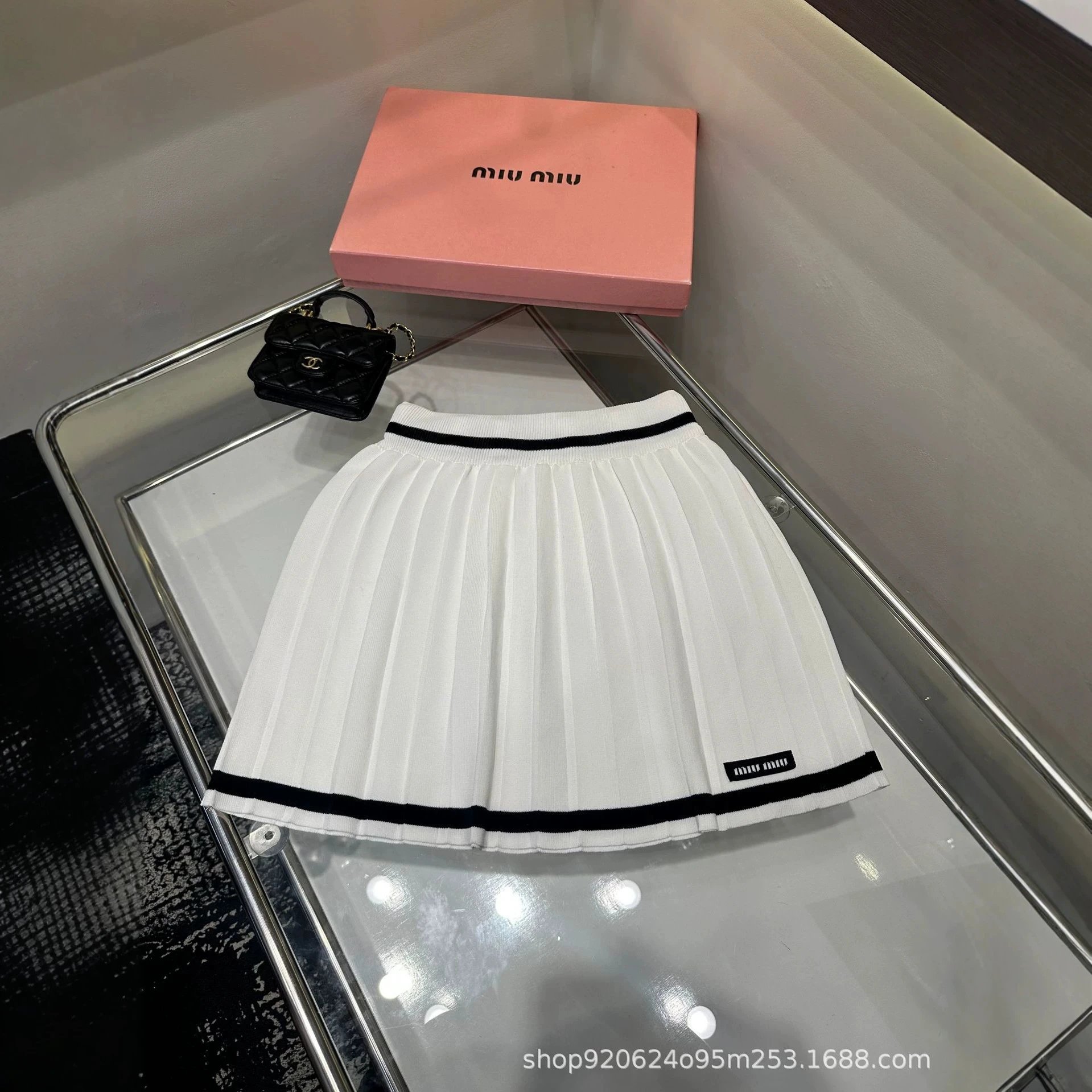 Miu Miu Knit Set White Tennis Style