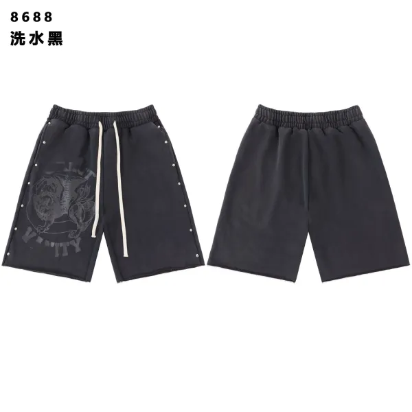 Design 8688 Washed Black Gray Shorts - 21