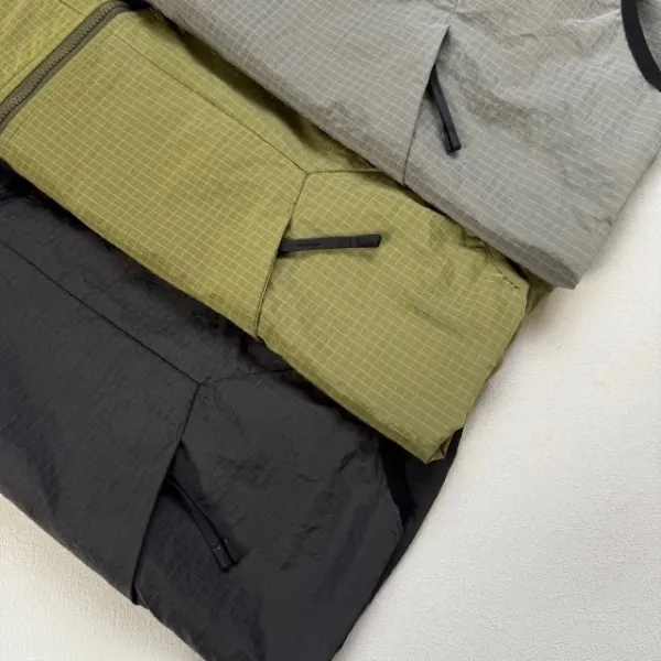 Design Goldwin Grid Tech Vest Olive Green Vest Outerwear.vest - 35