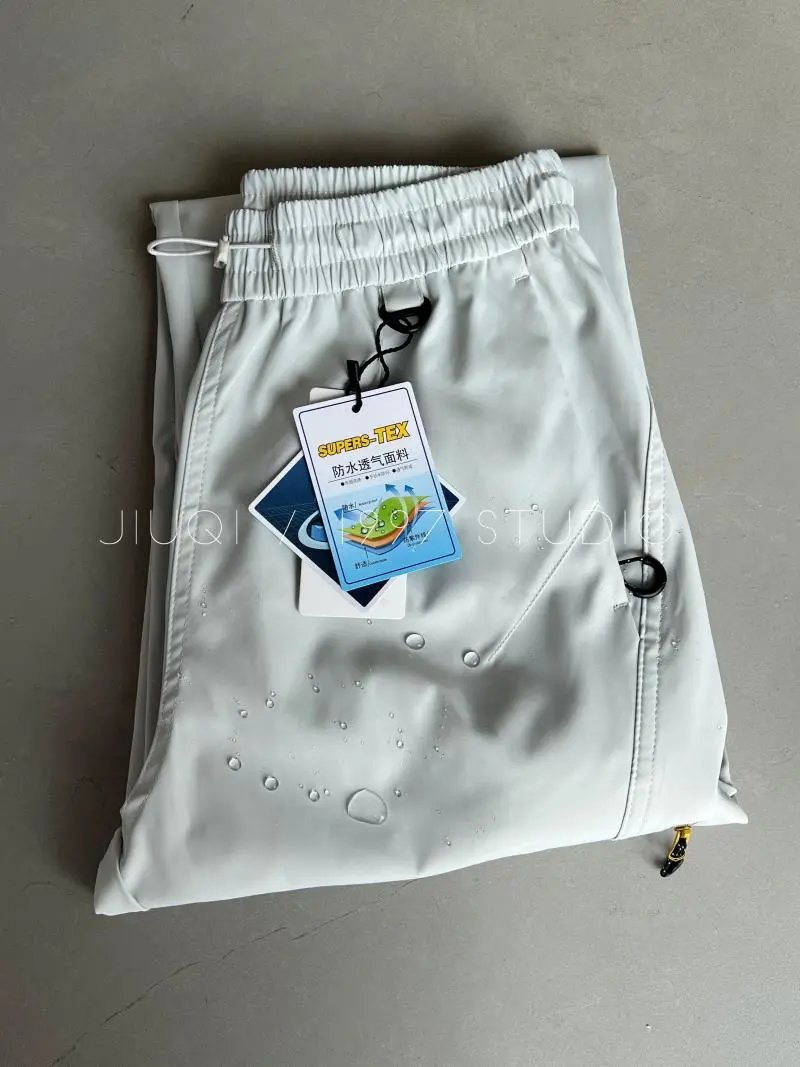 Design Outdoor Wind-Resistant Multi-Pocket Waterproof Straight-Leg Cargo Pants - 14
