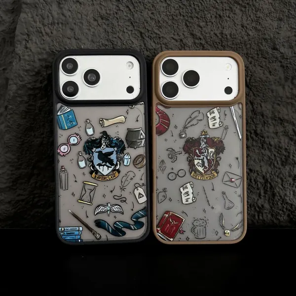Design Ravenclaw House Crest Harry Potter Inspired Clear Phone Case with Magical Elements Phone Case - 2