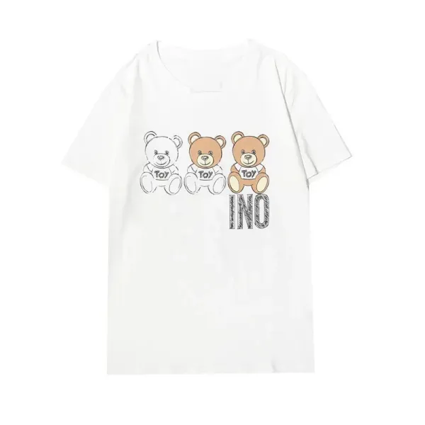 Design INO Bear Graphic Print Black T-Shirt T-Shirts - 21