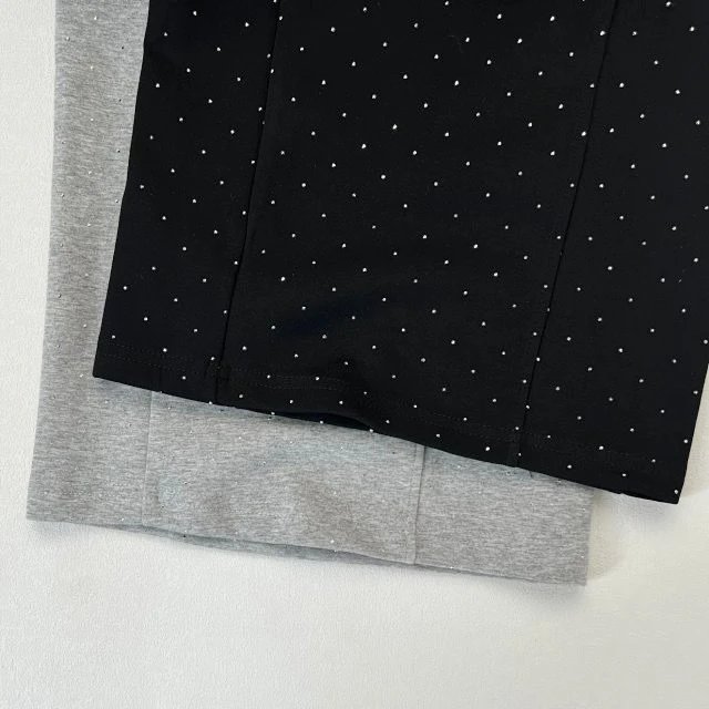 Good Brand Polka Dot Wide-Leg Sweatpants Black - 30