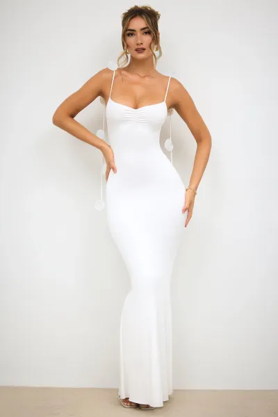 Design Floral-Embellished Lemon Yellow Slip Dress - 20