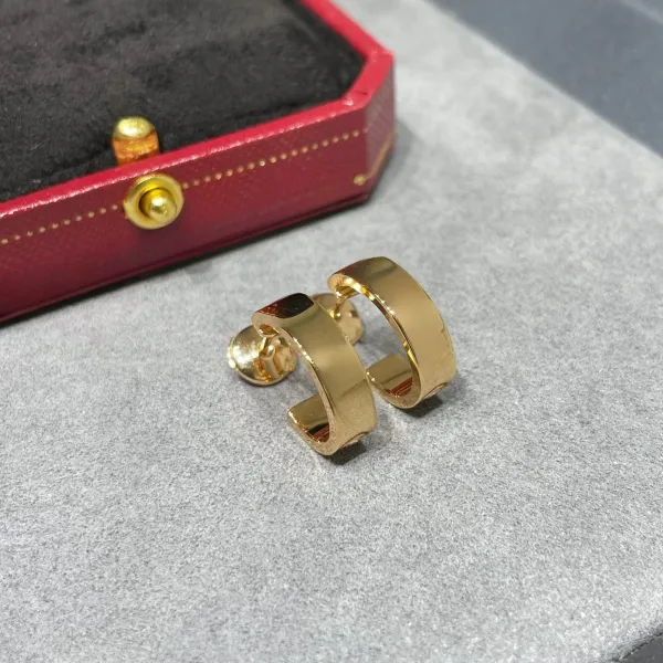 Cartier Juste un Clou Cuff Earrings Gold Jewelry - 1