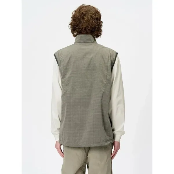 Design Goldwin Grid Tech Vest Olive Green Vest Outerwear.vest - 14