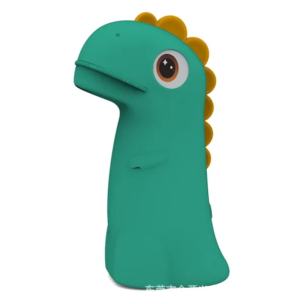 Design Dinosaur-Shaped Silicone Phone Grip Green with Yellow Spikes Phone Accessories - 1
