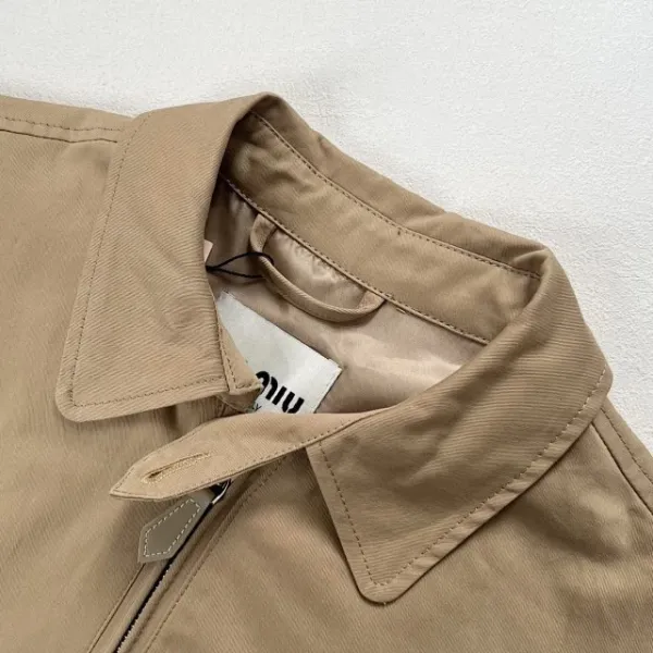 Design WIM WIM Beige Utility Jacket with Embroidered Logo Outerwear.jacket - 15
