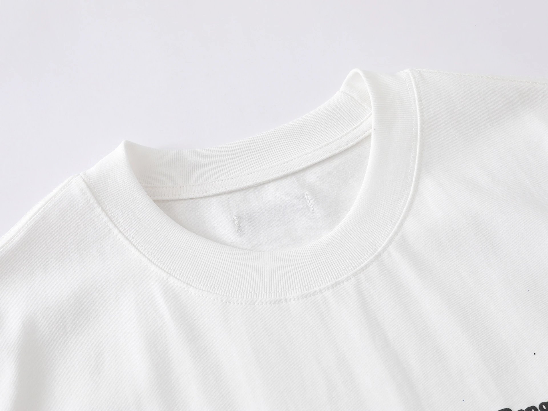 Design BangOuluo Splatter Print White T-Shirt T-Shirts - 14