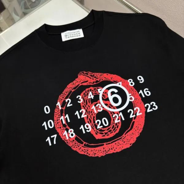 Comme des Garçons Number Print White T-Shirt - 24